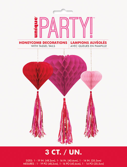 Hanging Decoration Hearts C/3