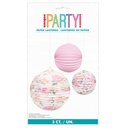 Paper Lamps Pink Blossoms C/3