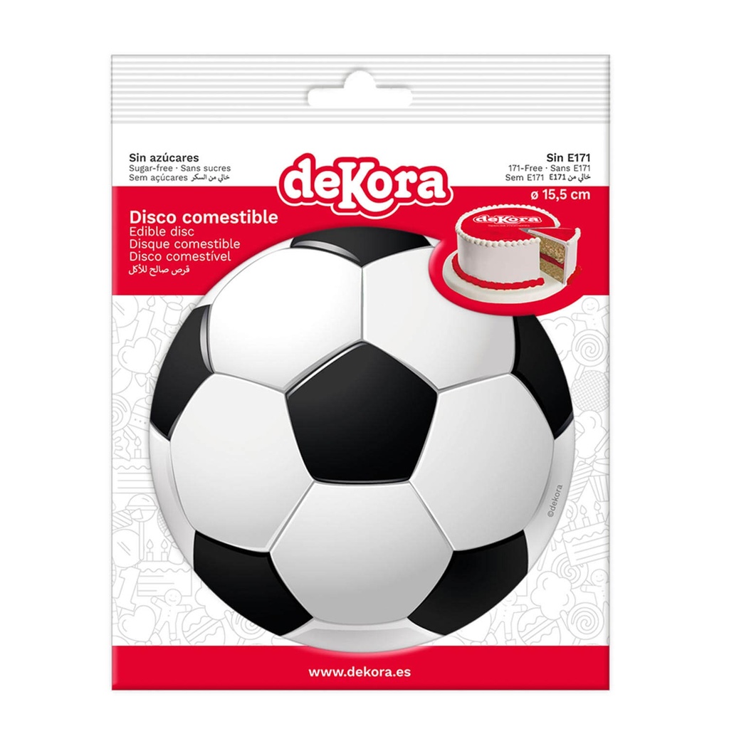 Disco Comestible Tarta Balon Soccer C/1