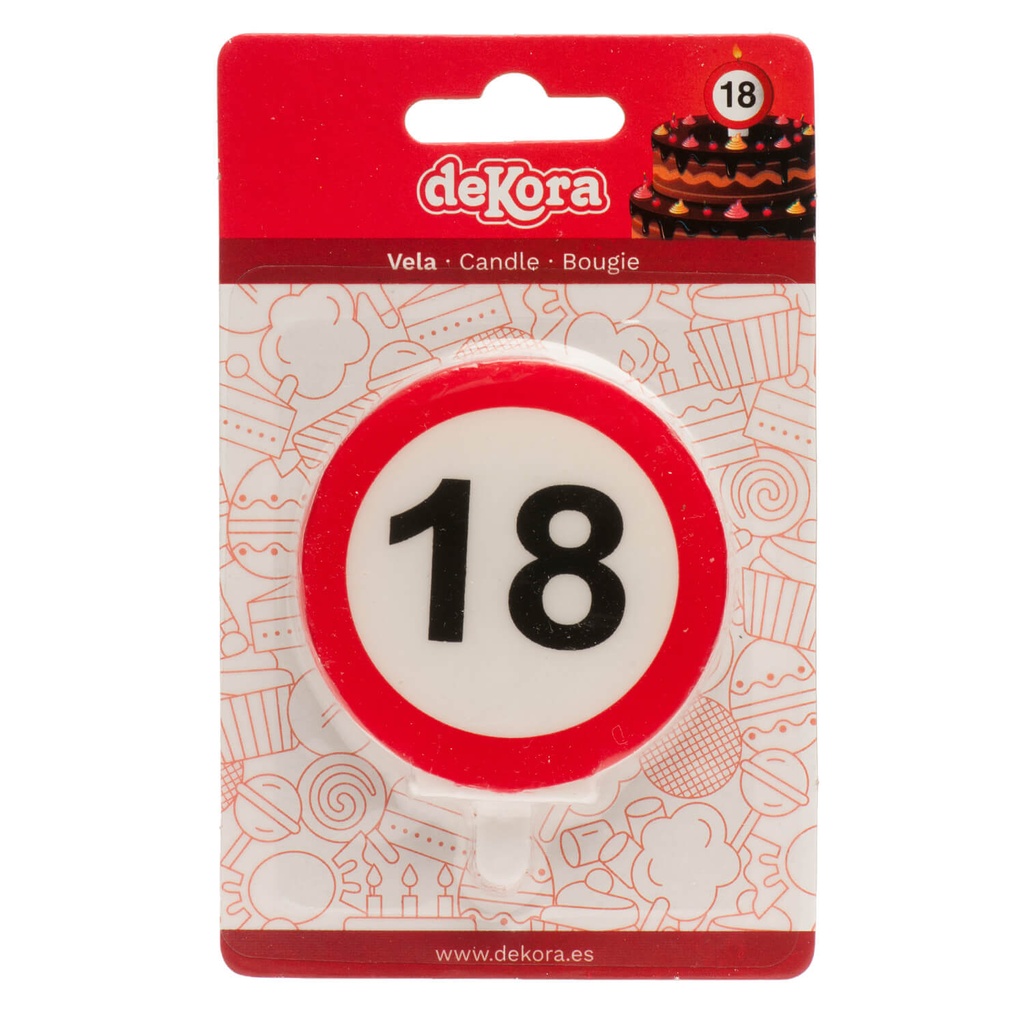 Vela de Cumpleaños 18 C/1