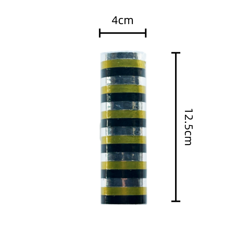 Serpentinas Dorado Y Negro C/3