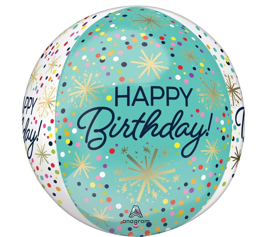 Globo Orbz Happy Birthday C/1