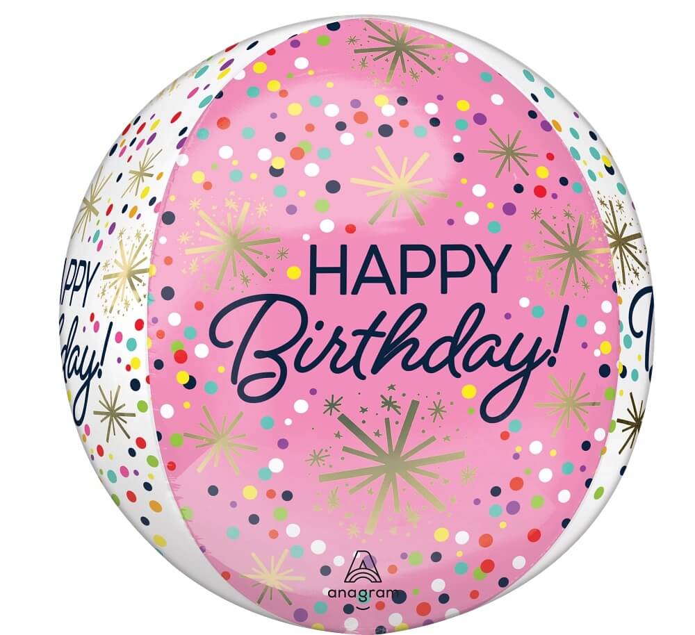 Globo Orbz Happy Birthday C/1