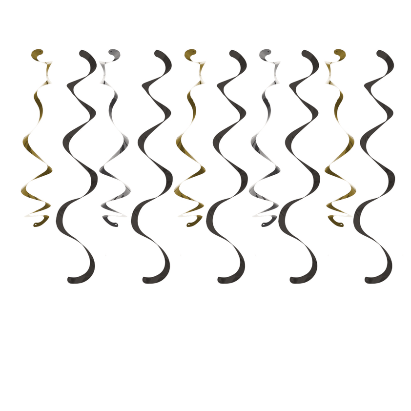 Dizzy Danglers Negro/Dorado Roaring C/5