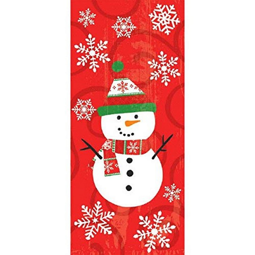 Party Bags With Twist Ties SnowmanC/20