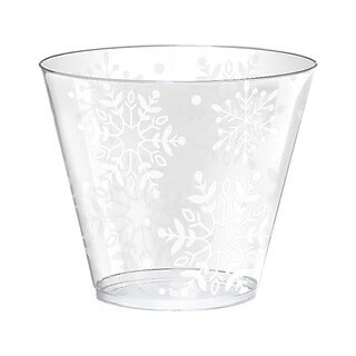 Tumbler Shots Snowflakes C/40