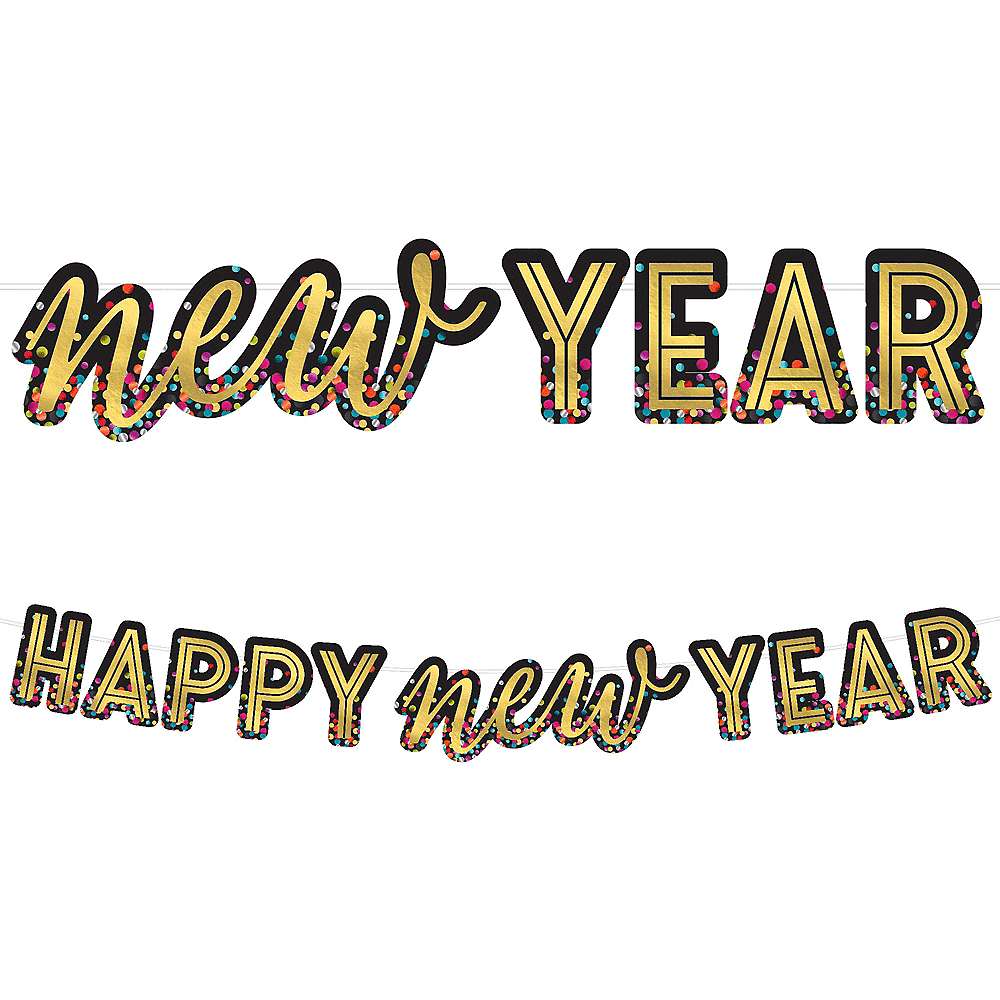Banner HNY Colorful Confetti C/1