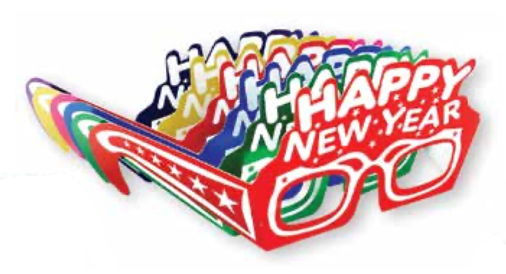 Lentes Carton HNY Colores C/10