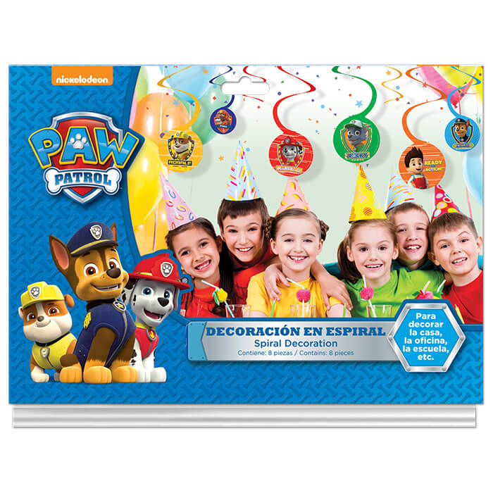 Adorno Espiral Paw Patrol Niño C/1