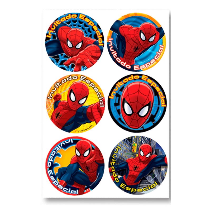 Distintivo Spiderman Clasico C/24