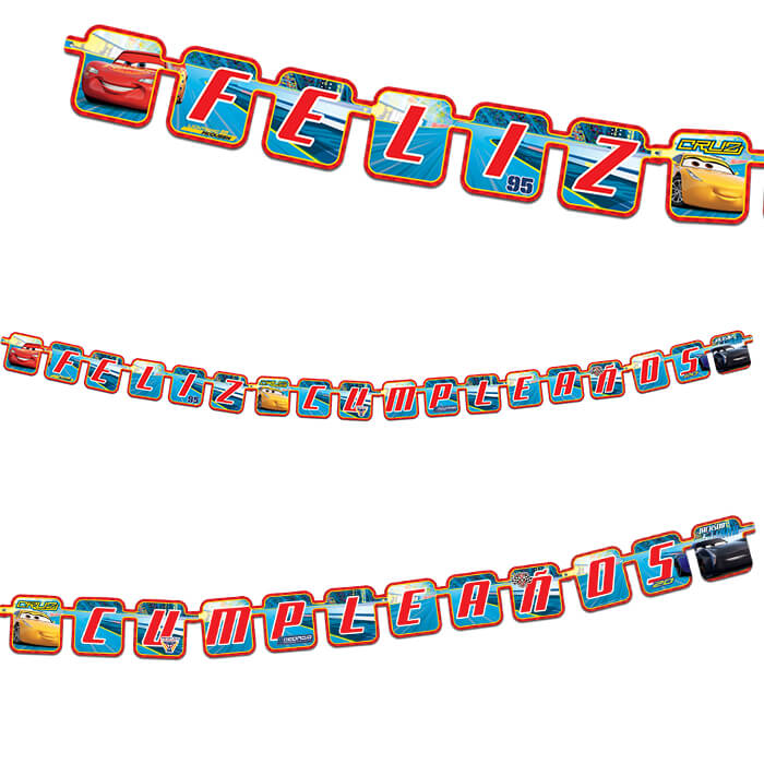 Letrero Movil Cars 3 C/1