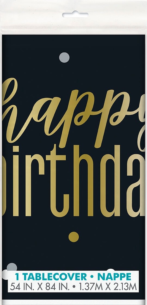 Mantel Metallic Happy Birthday C/1