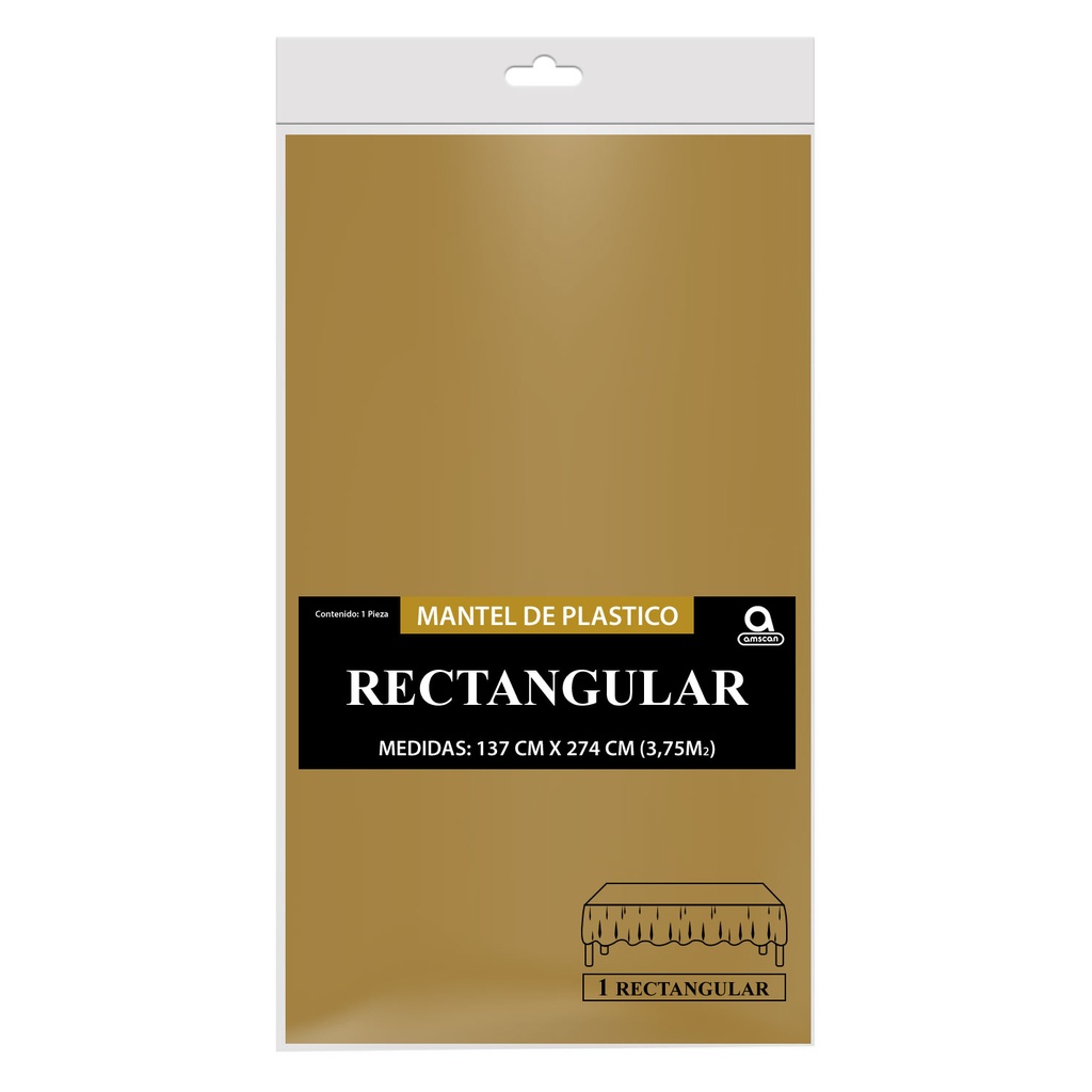 Mantel Rectangular Oro C/1