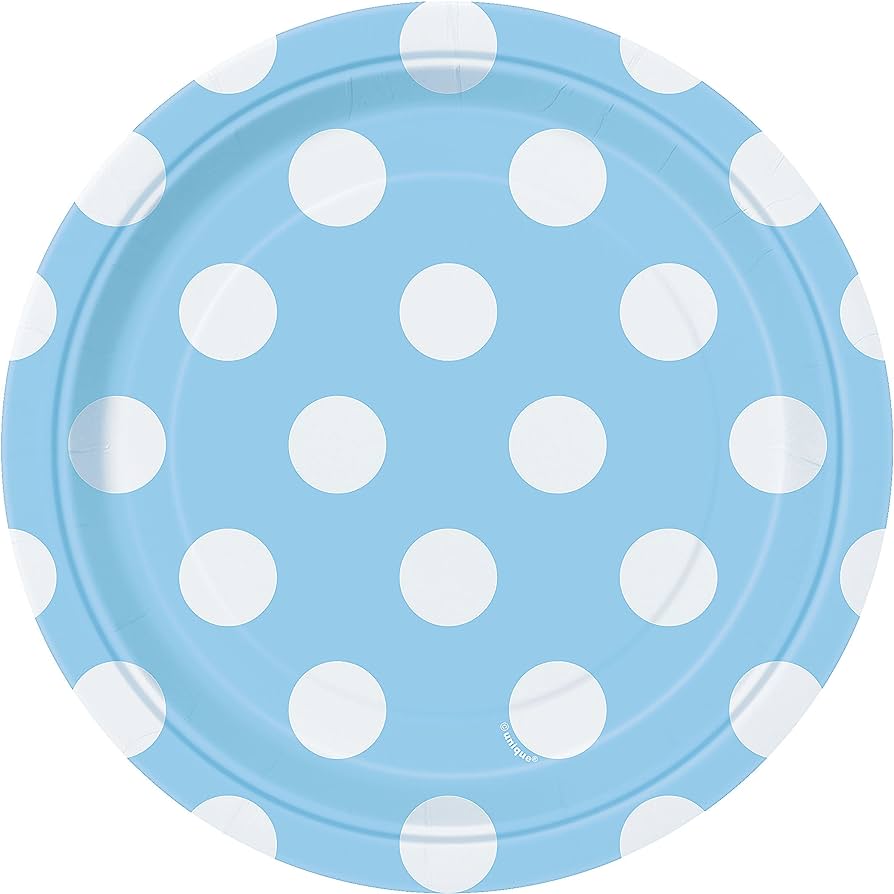 Plato 7" Blue Dots C/8