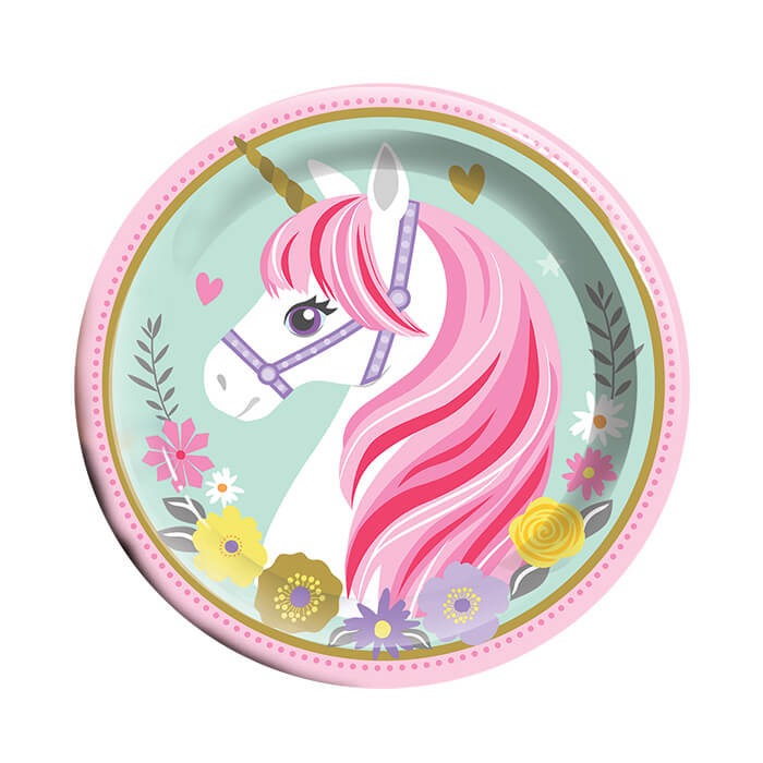 Plato 7" Unicornio C/8