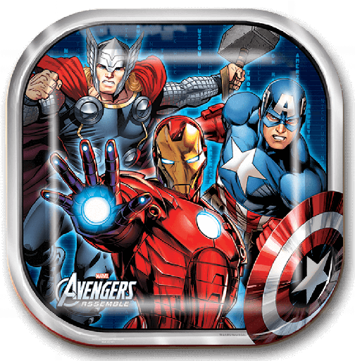 Plato 9" Avengers Assemble C/6