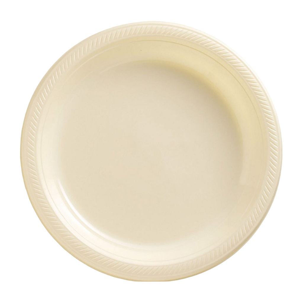 Plato 9" Vainilla C/20