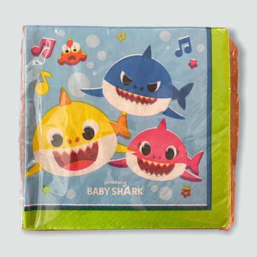 Servilleta CH Baby Shark C/16