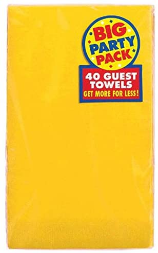 Servilleta Rectangular Amarillo Tropical C/40