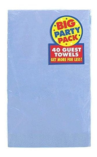 Servilleta Rectangular Azul Pastel C/40