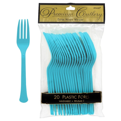 Tenedores Azul Caribe C/20