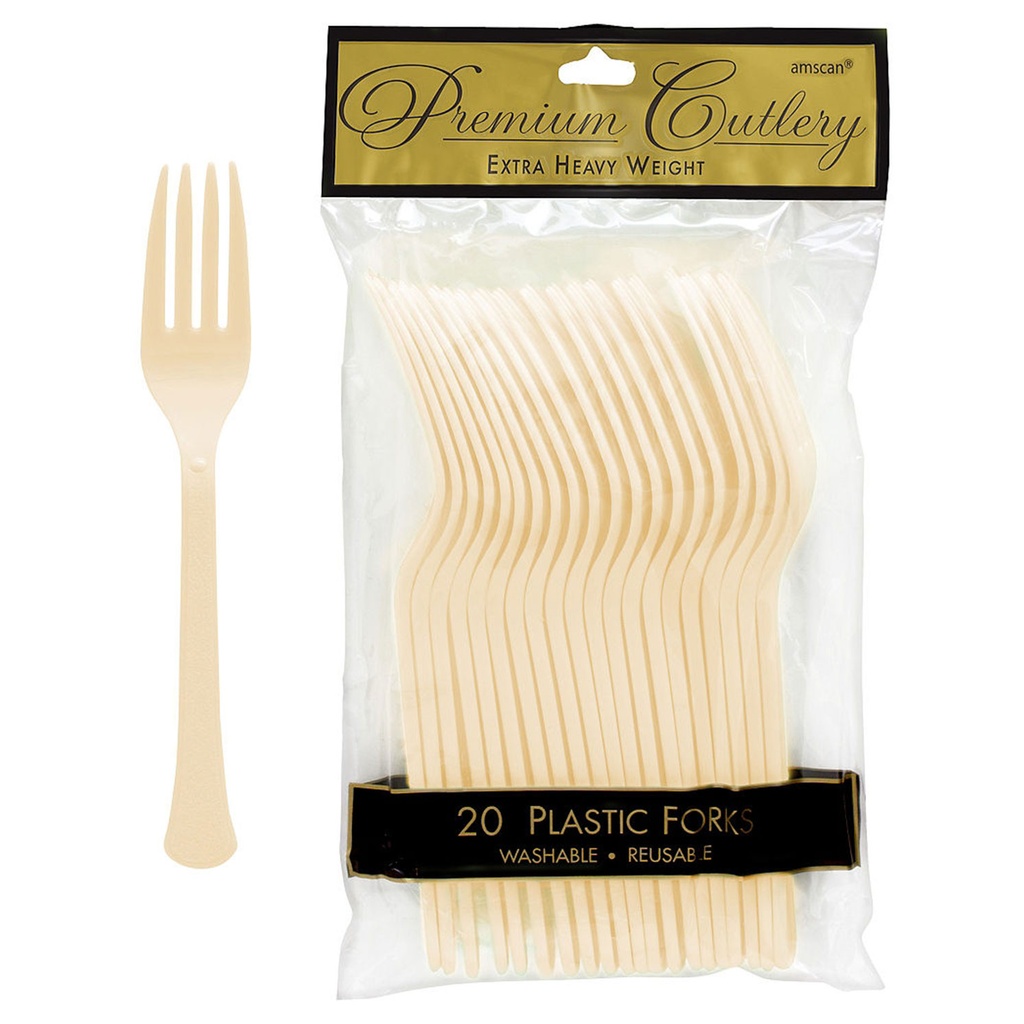 Tenedores Vainilla C/20