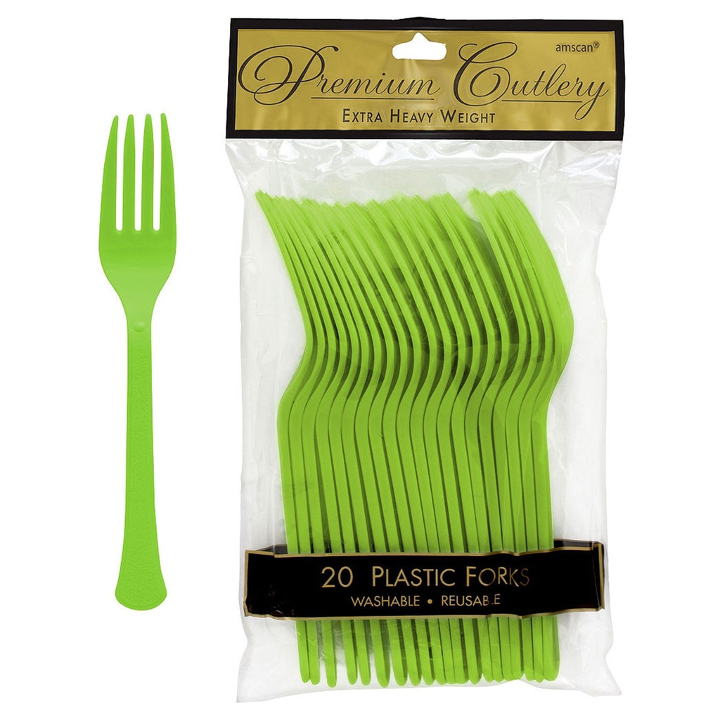 Tenedores Verde Kiwi C/20