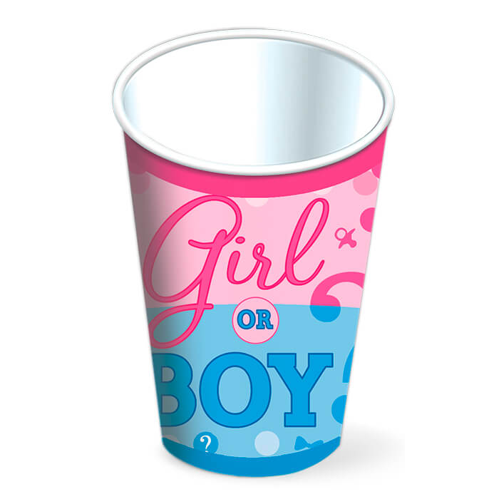 Vaso 9oz Girl or Boy C/8