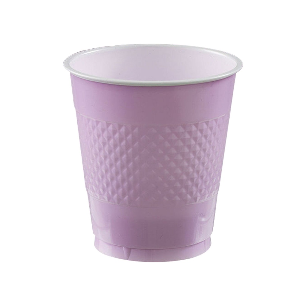 Vaso Plastico 12oz Lavanda C/20