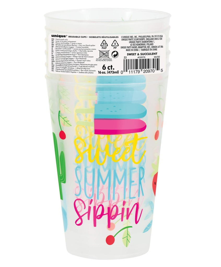 Vaso Rigido Sweet & Succulent C/8