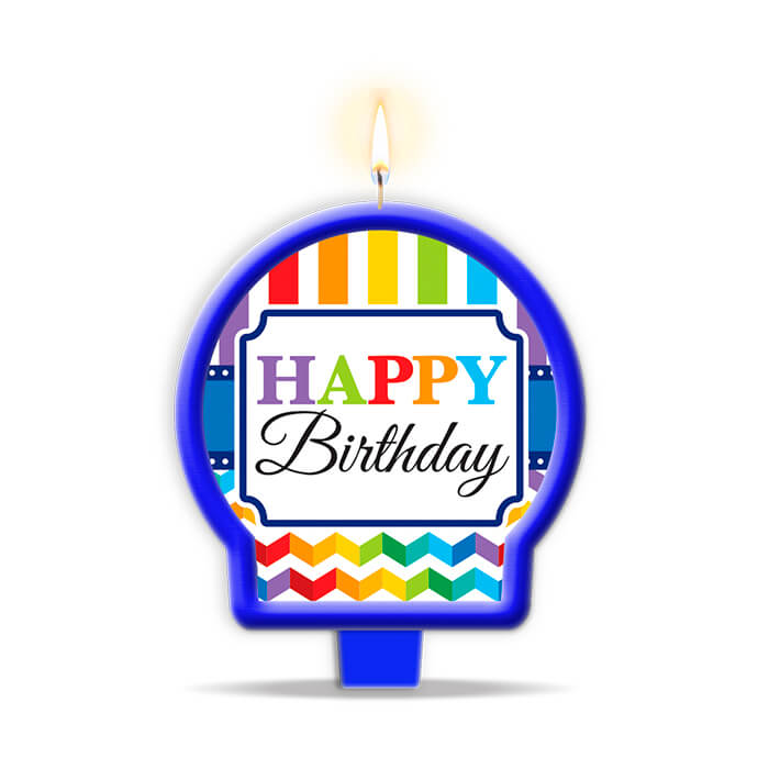 Vela Medallon Bright Birthday C/1