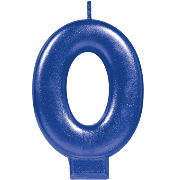 Vela Numero Azul 0 C/1