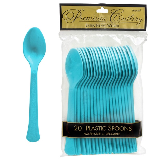 Cucharas Azul Caribe C/20