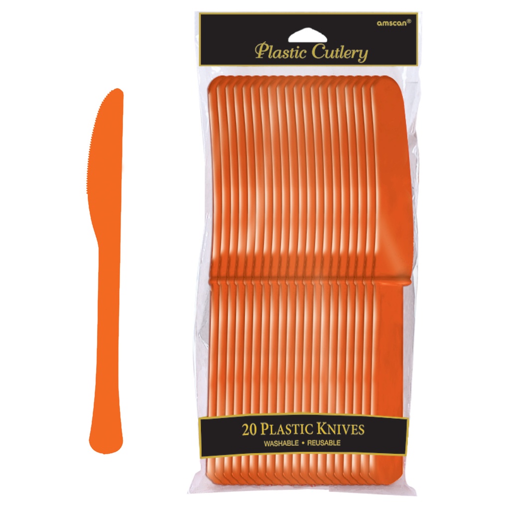 Cuchillos Naranja C/20