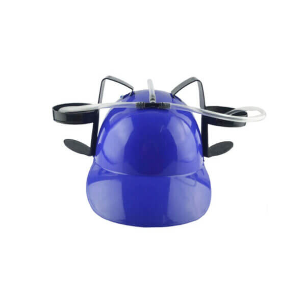 Casco Crazy P/Bebida Azul C/1