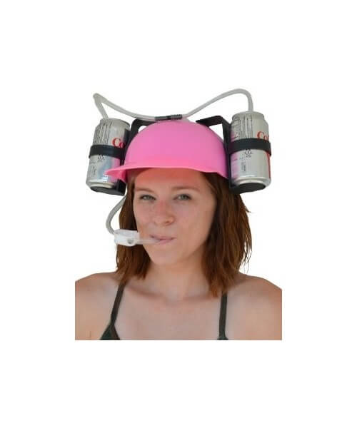 Casco Crazy P/Bebida Rosa C/1