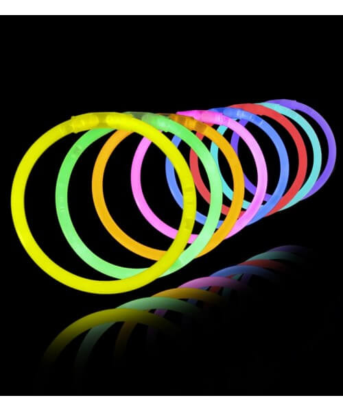 Tubo Pulseras Neon C/100