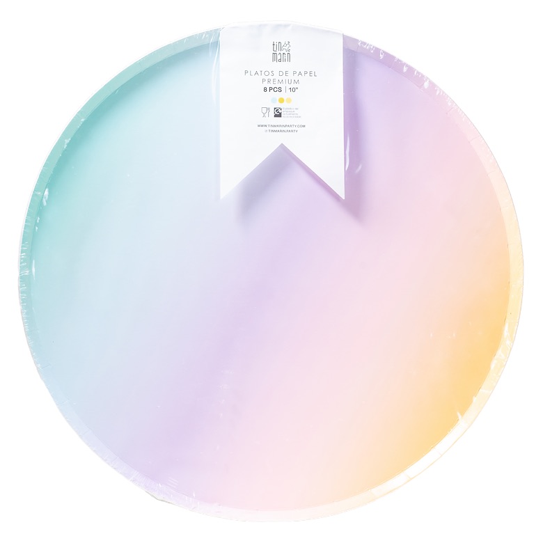 Plato 10" Ombre Pastels C/8