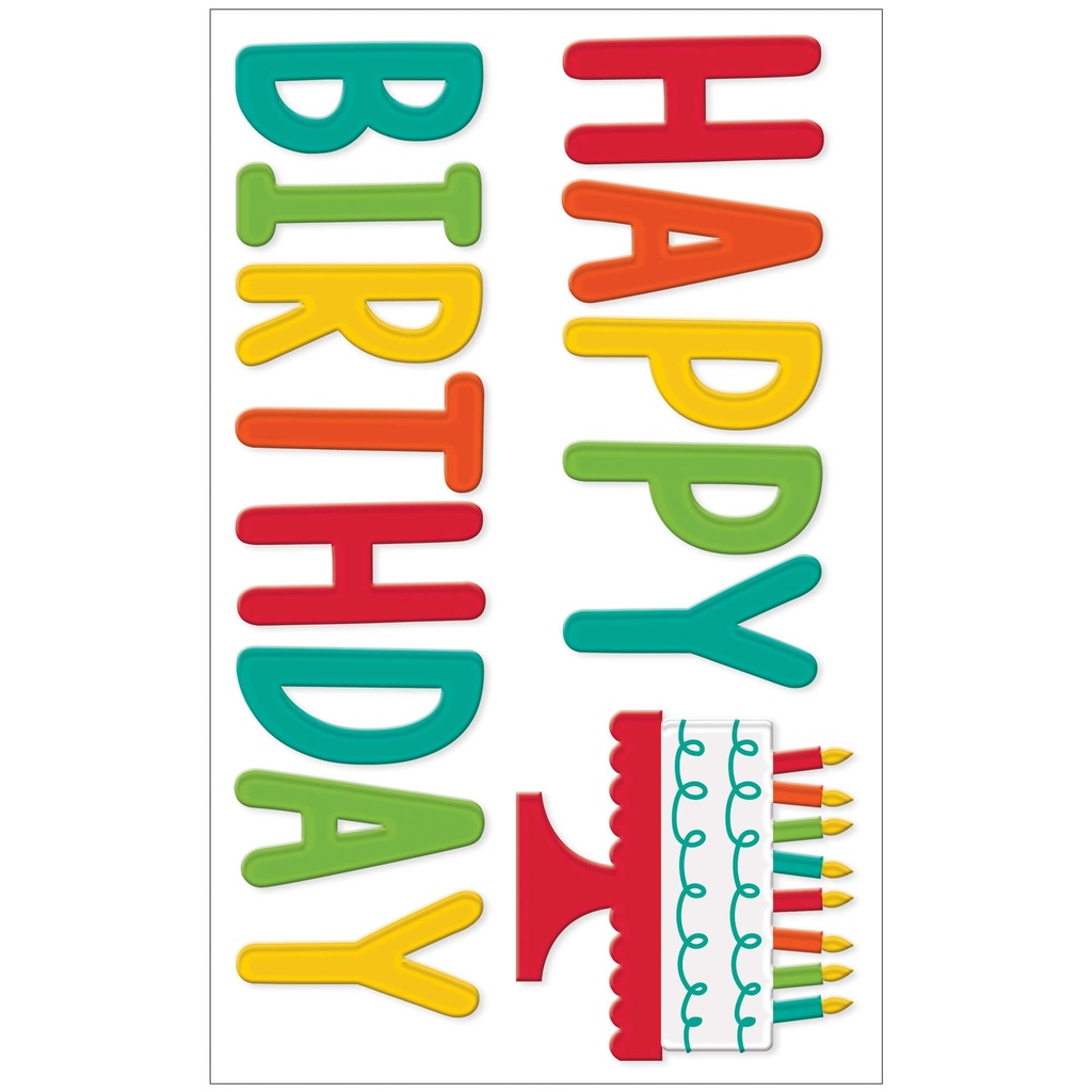 Gel Clings Happy Birthday C/1