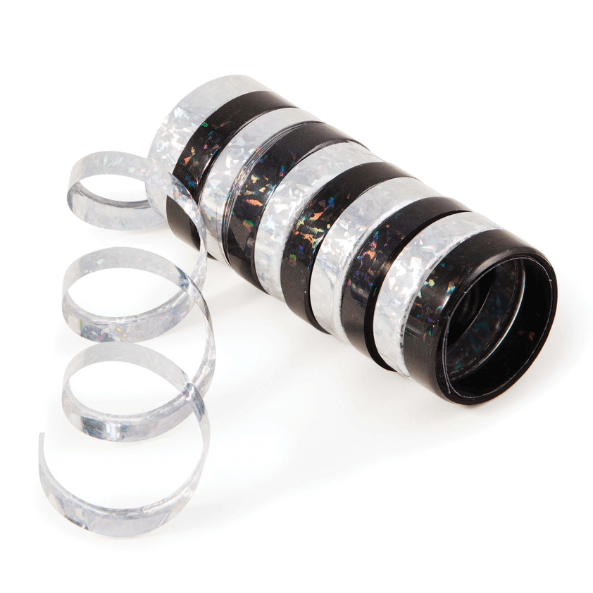 Holographic Streamers Silver / Black C/10