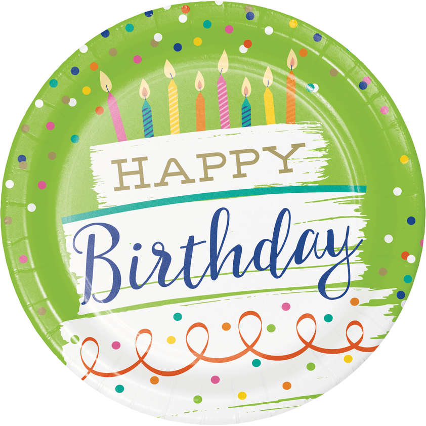 Plato 9" Festive Cake C/8