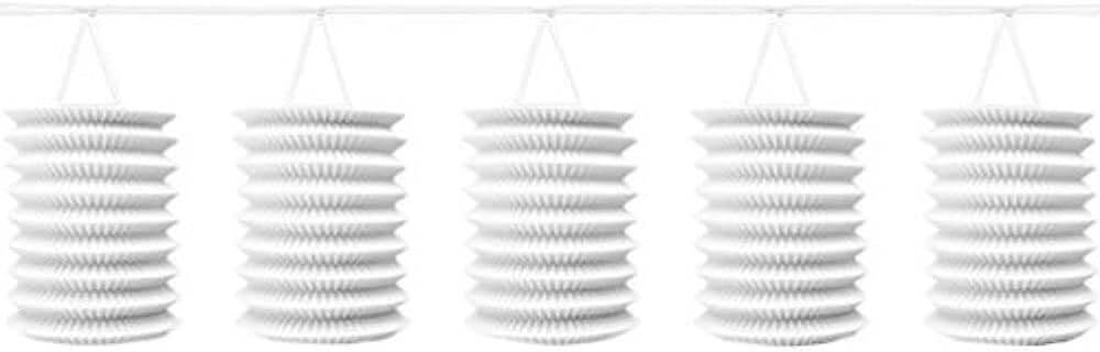 Guirnalda de Faroles de Papel Blanco C/1