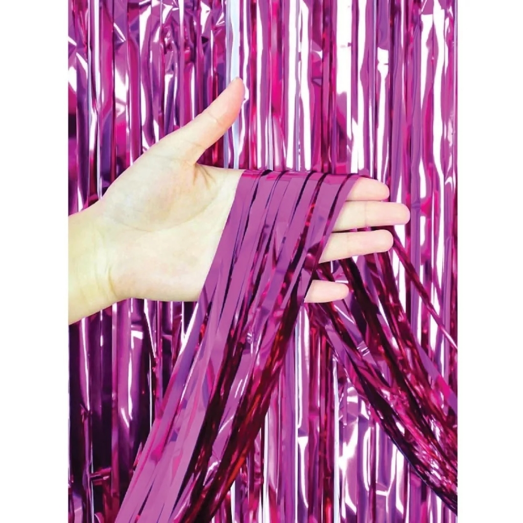 Cortina Metalica Magenta C/1