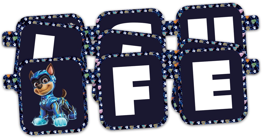 Banderin Movil Paw Patrol Colgante C/1