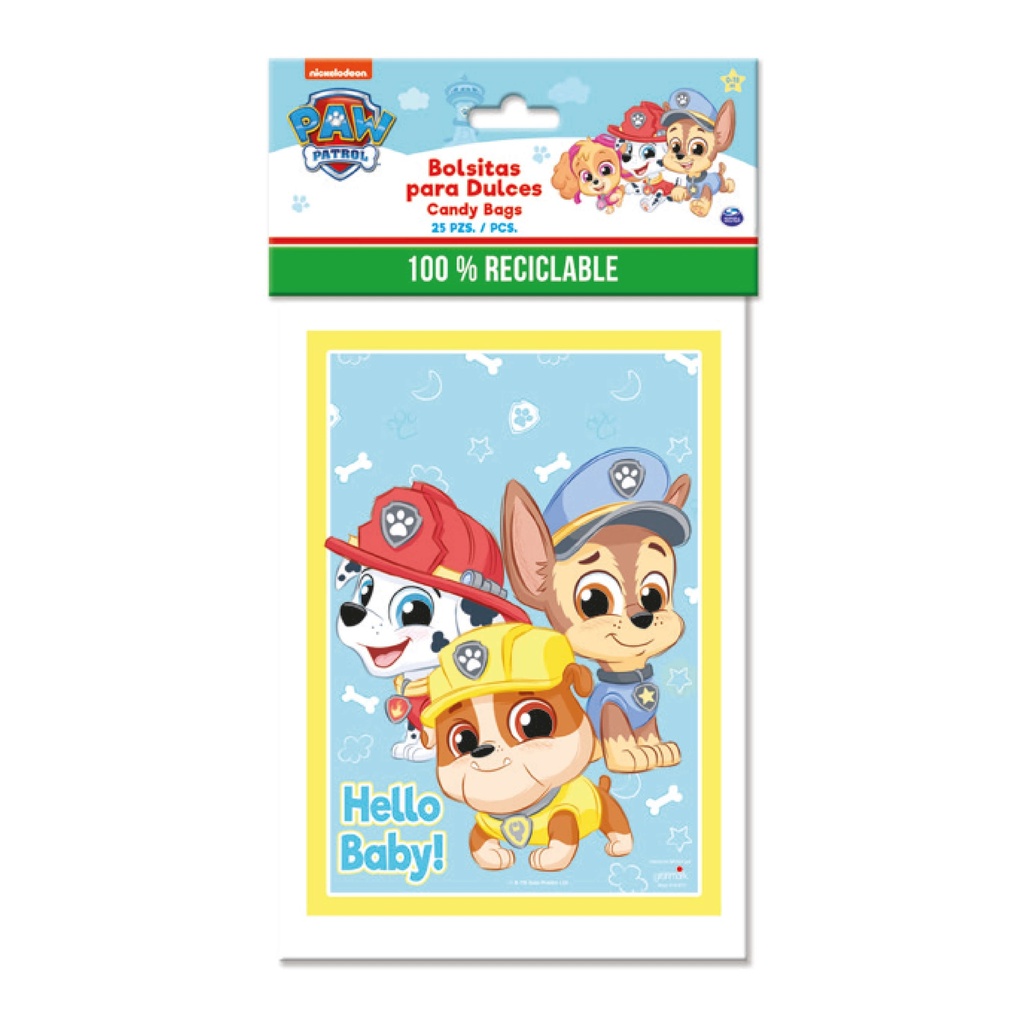 Bolsa De Dulces Paw Patrol Babies C/25