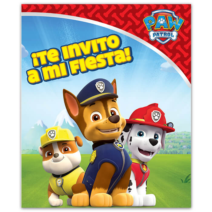 Invitacion Paw Patrol C/6