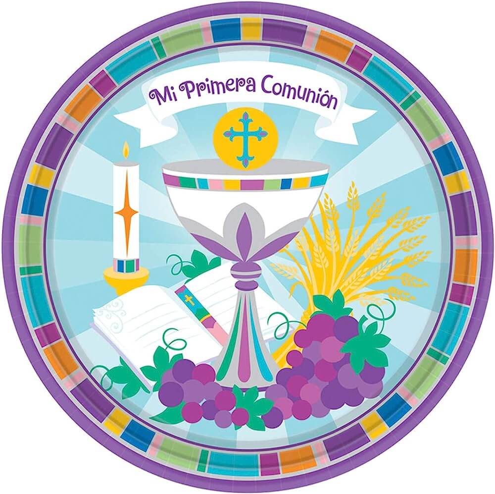 Plato 7" Mi Primera Comunion C/8
