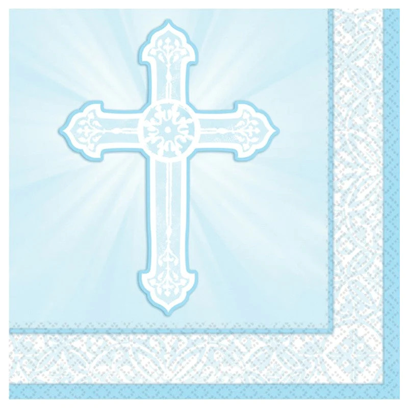 Servilleta CH Radiant Cross Blue C/16