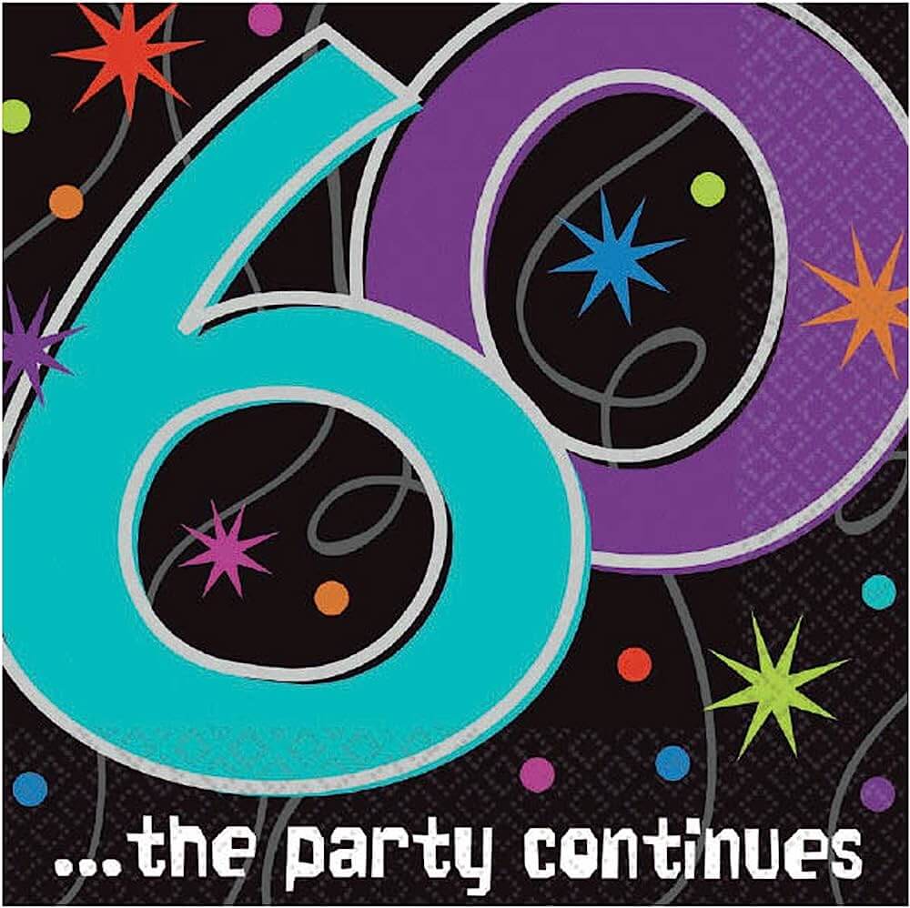 Servilleta G Party Continues Edades 60s