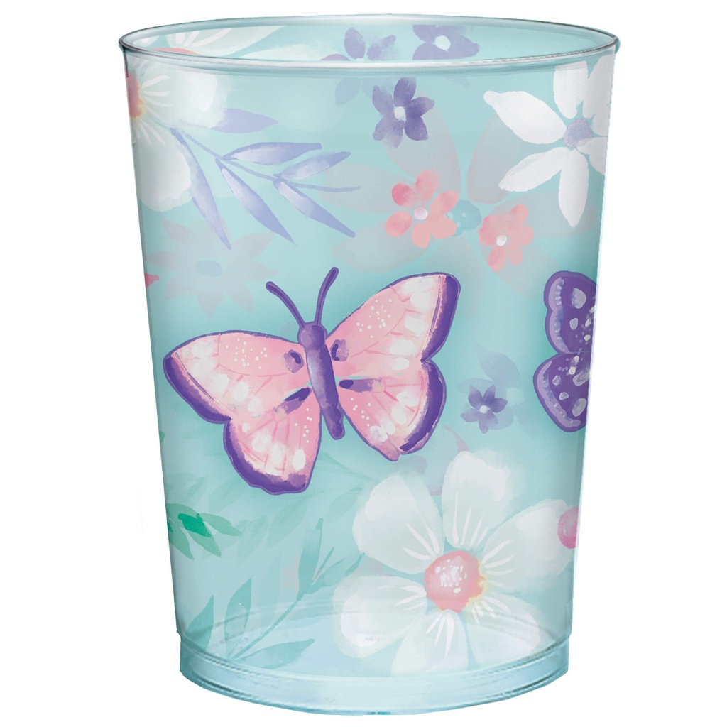 Vaso Rigido Mariposas C/1